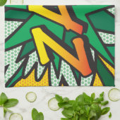 ZAP Fun Retro Comic Book Pop Art Theedoek (Gevouwen)