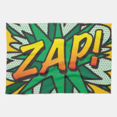 ZAP Fun Retro Comic Book Pop Art Theedoek (Horizontaal)