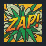 ZAP Fun Retro Comic Livre Pop Art<br><div class="desc">Un design amusant,  cool et tendance rétro de bande dessinée pop art inspiré de l'art qui met le wham,  zap,  pow dans n'importe quel jour de super-héros. Conçu par ComicBookPop© à l'adresse www.zazzle.com/comicbookpop*</div>