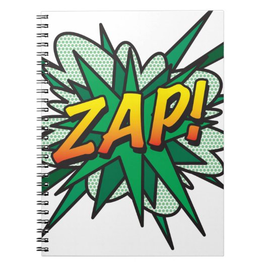 ZAP Fun Retro Stripboek Pop Art Notitieboek (Voorkant)