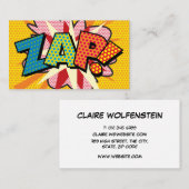 ZAP Leuk Retro Stripboek Visitekaartje (Voorkant / Achterkant)