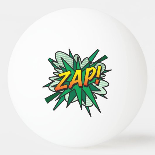 ZAP Modern Cool Funny Comic Book Pingpongballen (Achterkant)
