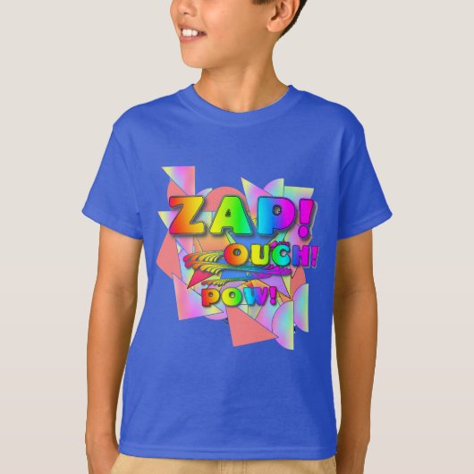 Zap Ouch Pow Boys T-shirt (Voorkant)