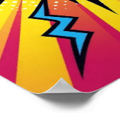 ZAP ! Pop électrique - Poster Retro Comic Explosio (Coin)