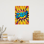 ZAP ! Pop électrique - Poster Retro Comic Explosio (Cuisine)