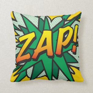 ZAP POP Fun Retro Comic Book Pop Art Kussen