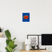 Zap! Retro Pop Art Explosion Poster (Thuiskantoor)