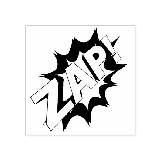 ZAP! Rubberstempel Rubberstempel (Afrduk)