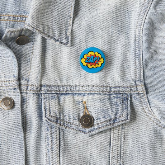 ZAP! Superheld Pin PC Ronde Button 3,2 Cm (In situ)