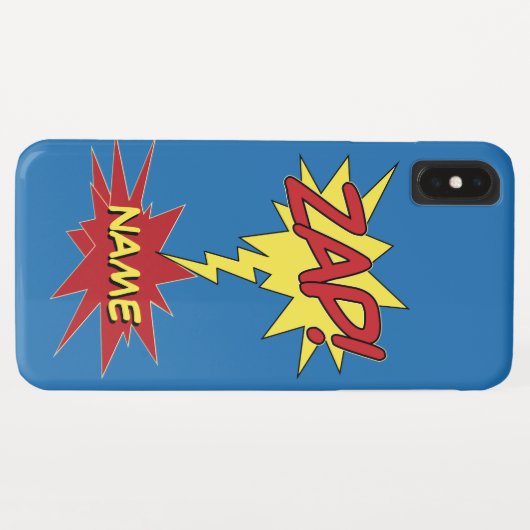 ZAP! Telefoongevallen met aangepaste naam Case-Mate iPhone Case (Achterkant (horizontaal))