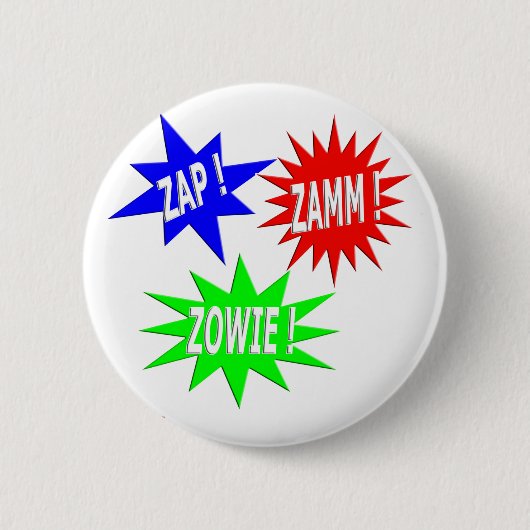 Zap Zamm Zowie Button (Voorkant)