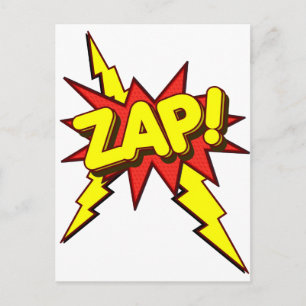 Zap, Zing, Pow. Briefkaart