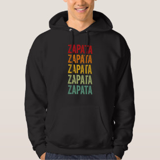 Zapata County Texas Regenboog Tekst Ontwerp Hoodie