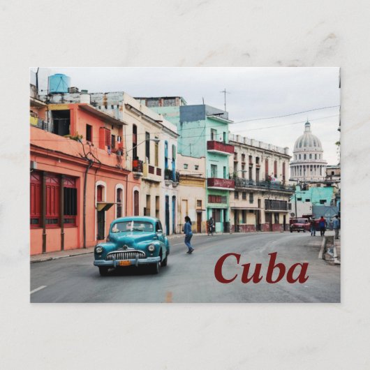 Zapata Street Cuba Briefkaart (Voorkant)