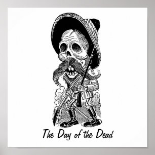 Zapatista Calavera. c. begin jaren '00. Mexico. Poster