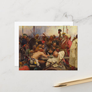 Zaporozhiaanse Kozakken schrijven naar de sultan Briefkaart
