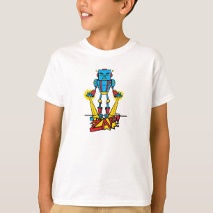 Zapping met robot t-shirt
