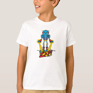 Zapping met robot t-shirt