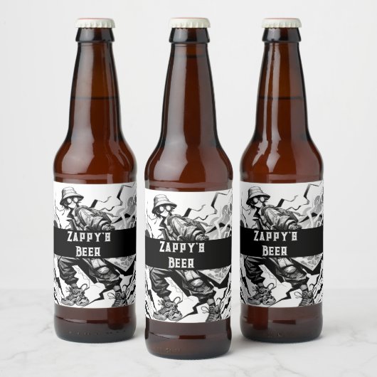 Zappy's bier bier etiket (Flessen)