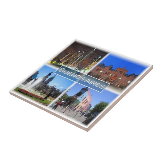 zAR005 BUENOS AIRES, Mozaïek, Argentinië, Tegeltje (Zijkant)