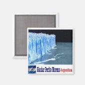 zAR011 PERITO MORENO GLACIER, Santa Cruz, Fridge Magneet (Voorkant / Achterkant)