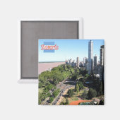 zAR024 ROSARIO, Argentinië, Amerika, Fridge Magneet (Voorkant / Achterkant)