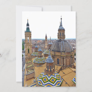 Zaragoza. De kathedraal van Onze Dame van de Pijle Kaart