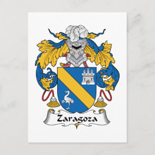 Zaragoza Family Crest Briefkaart