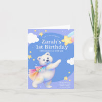 Zarah de Dansende Ijsbeer Uitnodiging