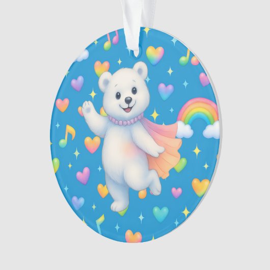 Zarah the Dancing Polar Bear — Ornament (voorkant)