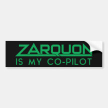 "ZARQUON IS MIJN CO-PILOOT" Grappige H2G2