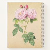 Zarte Frankreich Rose  Notitieboek (Achterkant)