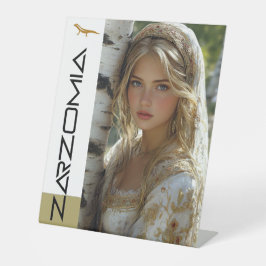 ZARZOMIA RECLAMEBORD MET VOETSTUK