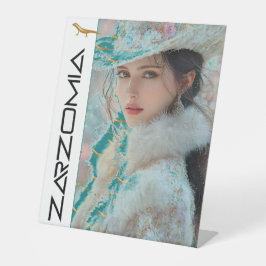 ZARZOMIA RECLAMEBORD MET VOETSTUK