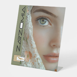 ZARZOMIA RECLAMEBORD MET VOETSTUK