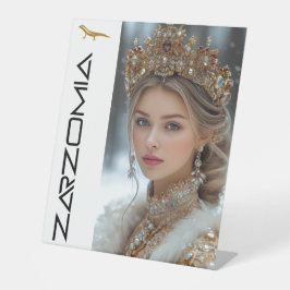 ZARZOMIA RECLAMEBORD MET VOETSTUK