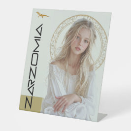 ZARZOMIA RECLAMEBORD MET VOETSTUK