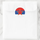 Zastava Srbije, Servische vlag Ronde Sticker (Tas)
