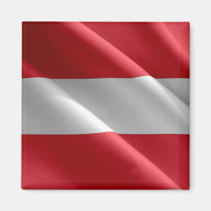 zAT002 Oostenrijkse WAVING VLAG Oostenrijk, Magneet