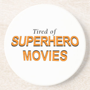 Zat Van Superheldenfilms Zandsteen Onderzetter