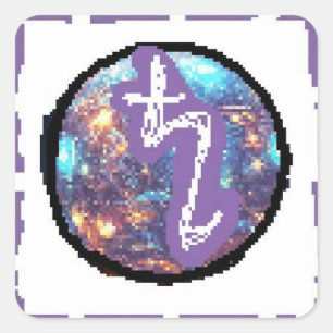 Zaterdag Dag Vierkante Sticker