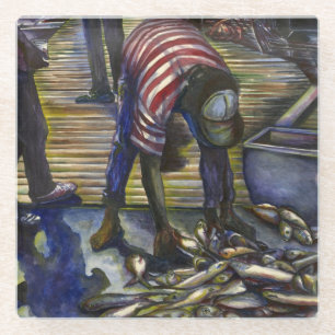 Zaterdag de zegeningen, Harbour Island, Bahama's Glazen Onderzetter