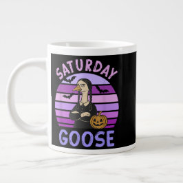 Zaterdag Goose Funny Goose Halloween Extra Grote Beker