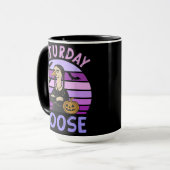 Zaterdag Goose Funny Goose Halloween Mok (Voorkant links)