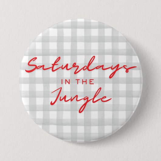 Zaterdag in het oerwoud ronde button 7,6 cm (Voorkant)