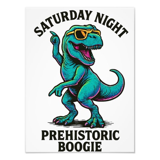 zaterdag nacht foto afdruk (Voorkant)