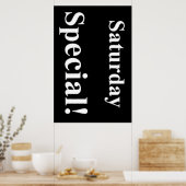 zaterdag Poster van de speciale schoonheidssalon (Keuken)