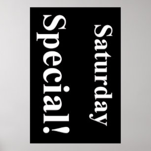 zaterdag Poster van de speciale schoonheidssalon