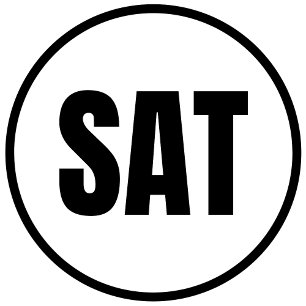 zaterdag ronde sticker