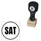 zaterdag 	rubberstempel (Gestempeld)